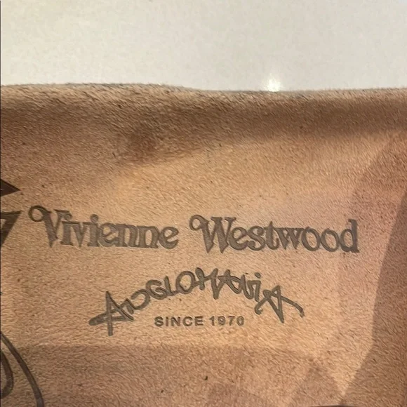 Vivienne Westwood Leather Gladiator Sandals, Charcoal. Size 8.5 - Picture 10 of 11